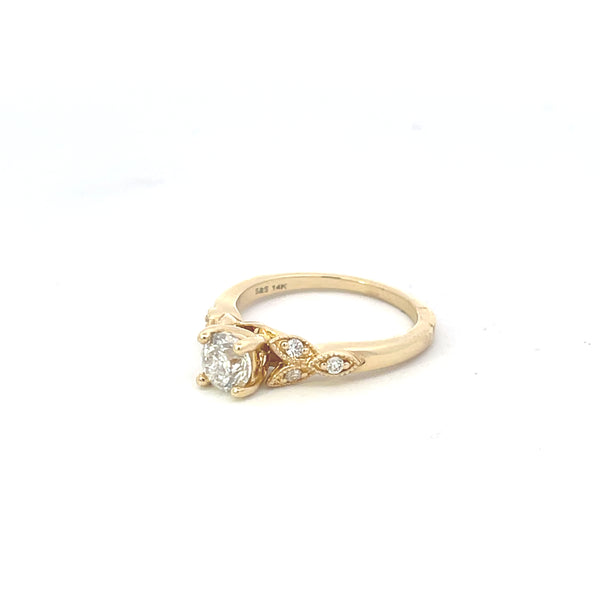 ◆STONEHENgE◆ 14K Gold Ring SA25A27S SAG-25A27S-R4R0011 BETZ Two-Tone Gold Signet Ring - Version 1 — Rockford Collection
