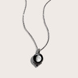 Waxing Gibbous Moon Necklace