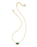 Kendra Scott Elisa Necklace - Bronze with Veined Green Malachite