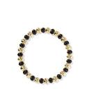 Kendra Scott Daphne Stretch Bracelet- Goldtone & Black Enamel