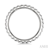 1 Ctw Round Cut Diamond Eternity Wedding Band in 14K White Gold