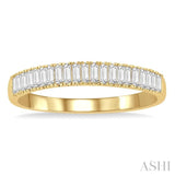 1/3 Ctw Stackable Baguette Diamond Fashion Band in 14K Yellow Gold
