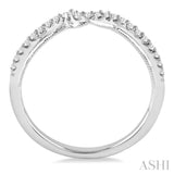 1/6 Ctw Round Cut Diamond Wedding Band in 14K White Gold