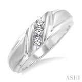 1/8 Ctw Round Cut Diamond Women's Ring in 14K White Gold