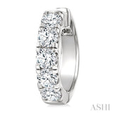 4.00CTRDDM ROUND DM HOOP ER WG 14K-G*