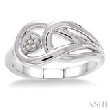 1/50 Ctw Round Cut Diamond Fashion Ring in Sterling Silver