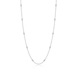 0.72 CTW Adjustable Station Necklace