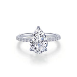 Pear-Shaped Solitaire Engagement Ring