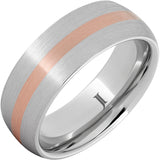 Serinium® Ring with 14K Rose Gold Inlay