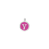 Pink Enamel Initial Charm