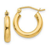 10k Yellow Gold Hoop Earrings - 2mm