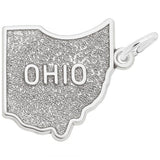 Sterling Silver Ohio State Charm