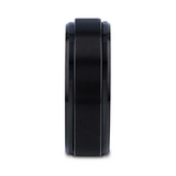 Black Tungsten Brushed Finish Spinner Ring