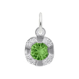 Sterling Silver May Birthstone Charm