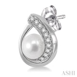 Pearl & Diamond Fashion Earrings