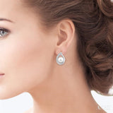 Pearl & Diamond Fashion Earrings