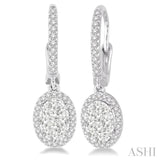 Oval Shape Lovebright Essential Diamond Earrings