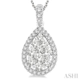 Pear Shape Lovebright Essential Diamond Pendant