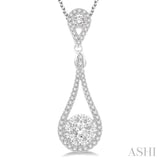 Pear Shape Lovebright Diamond Pendant