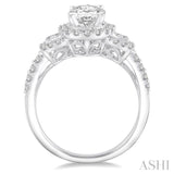 Oval Shape Semi-Mount Diamond Engagement Ring