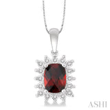 Gemstone & Diamond Pendant