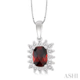 Gemstone & Diamond Pendant