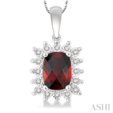 Gemstone & Diamond Pendant