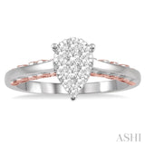 Pear Shape Lovebright Essential Diamond Engagement Ring