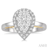 Pear Shape Lovebright Essential Diamond Ring