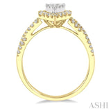 Pear Shape Lovebright Diamond Engagement Ring