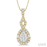 Pear Shape Lovebright Diamond Pendant