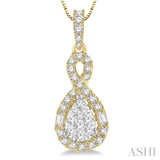 Pear Shape Lovebright Diamond Pendant