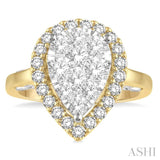 Pear Shape Lovebright Essential Diamond Ring