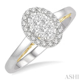 Oval Shape Lovebright Essential Diamond Ring