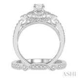 Oval Shape Diamond Wedding Set