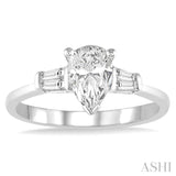 Pear Shape Diamond Engagement Ring