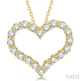 Heart Shape Diamond Pendant