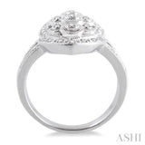 Silver Diamond Fashion Ring