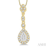 Pear Shape Lovebright Diamond Pendant