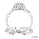 Oval Shape Lovebright Diamond Wedding Set