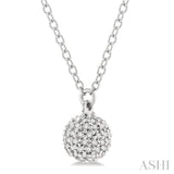 Sphere Diamond Pendant