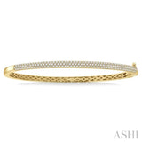 Pave-Set Diamond Fashion Bangle