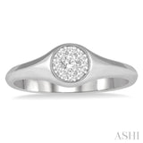 Lovebright Essential Diamond Signet Ring