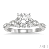 Semi-Mount Diamond Engagement Ring