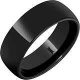 Black Diamond Ceramic Domed Ring