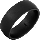 Black Diamond Ceramic Ring With Military Sandblast Finish