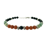 Multicolored Beaded Stone Bracelet