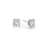 1.3 CTW Solitaire Stud Earrings