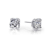 3.5 CTW Solitaire Stud Earrings