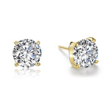 5 CTW Solitaire Stud Earrings